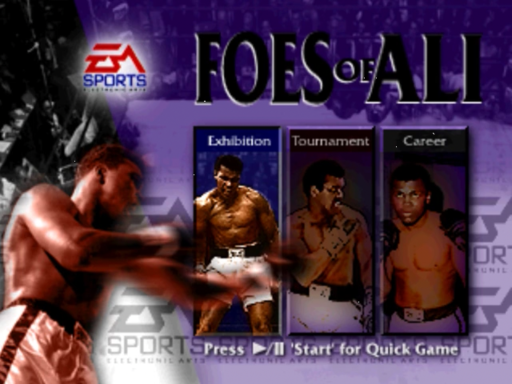 Foes of Ali title screen for 3DO